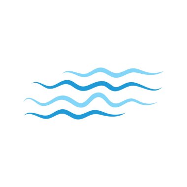 Su dalgası simge vektörü