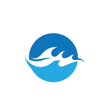  Su dalgası tasarım logosu