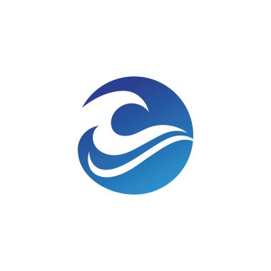  Su dalgası tasarım logosu