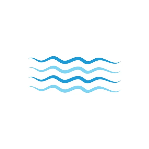 Wasserwellen-Symbolvektor — Stockvektor