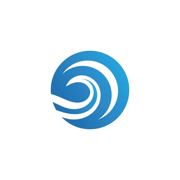 Vízhullám tervezési logó — Stock Vector