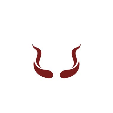 Şeytan boynuzu vektör simgesi