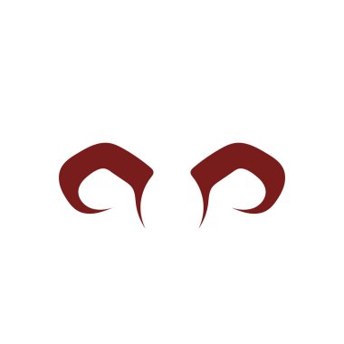 Şeytan boynuzu vektör simgesi