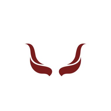 Şeytan boynuzu vektör simgesi