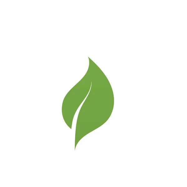 緑の木の葉の生態系のロゴ — ストックベクタ