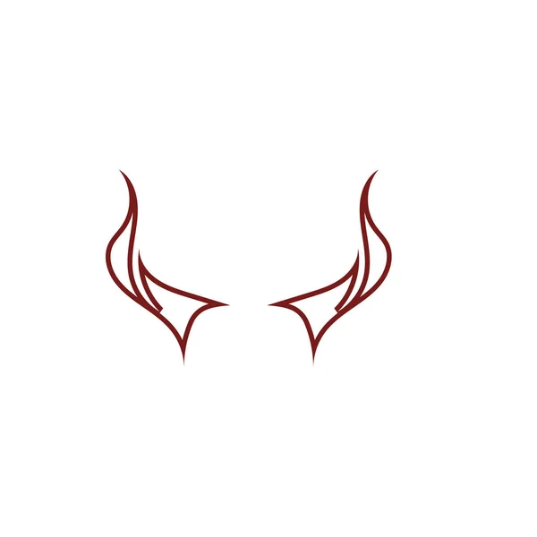 Diabeł róg wektor ikona — Wektor stockowy