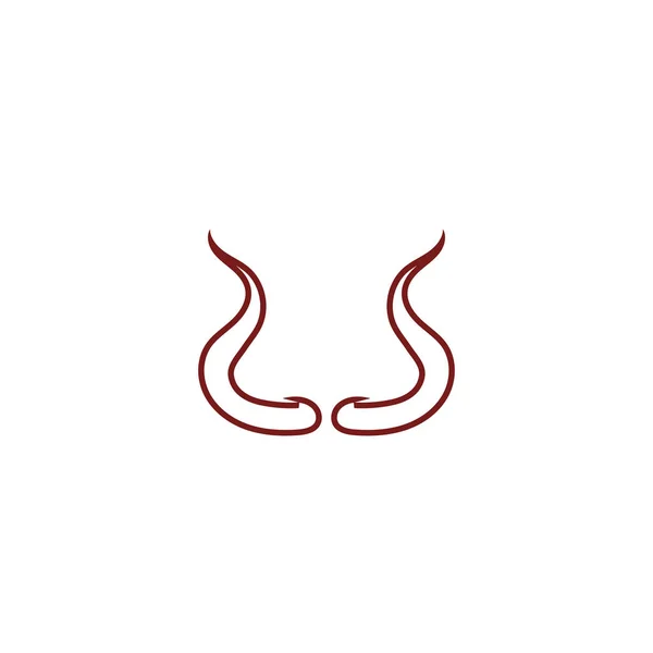 Djävulen horn vektor symbol — Stock vektor