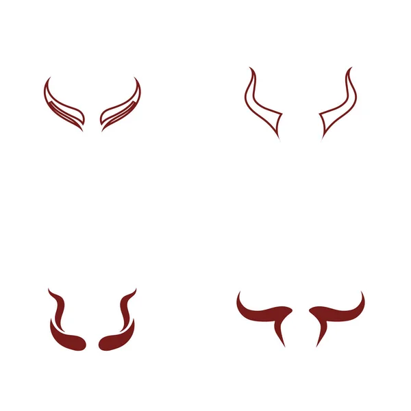 Djävulen horn vektor symbol — Stock vektor