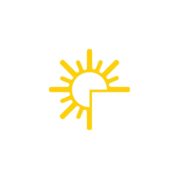 Sonnenvektor Illustration Symbol — Stockvektor