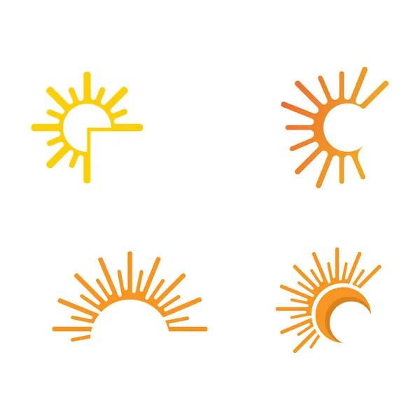 Icono de ilustración de Sun Vector — Vector de stock