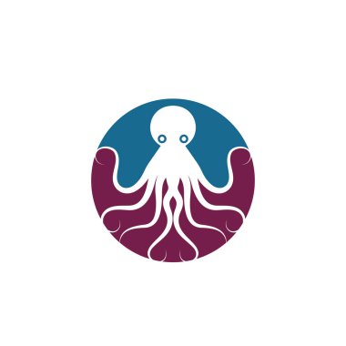 ahtapot vektör resimleme tasarımı