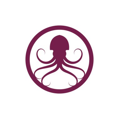 ahtapot vektör resimleme tasarımı