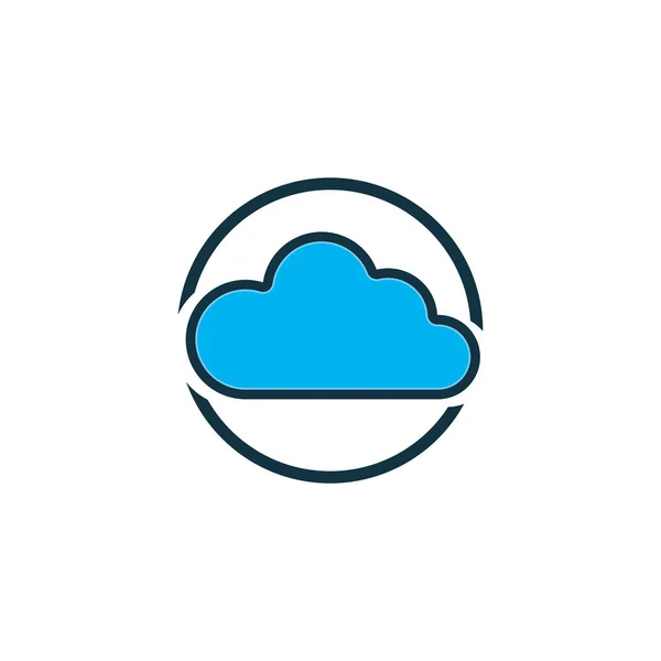 Cloud logo vector icon design — Stock Vector