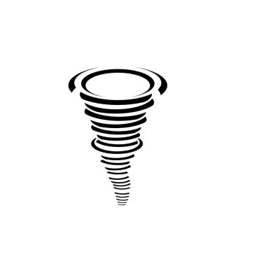Tornado sembolü vektör illüstrasyon