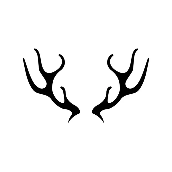 Logotipo ilustração chifre de chifre de veado —  Vetores de Stock