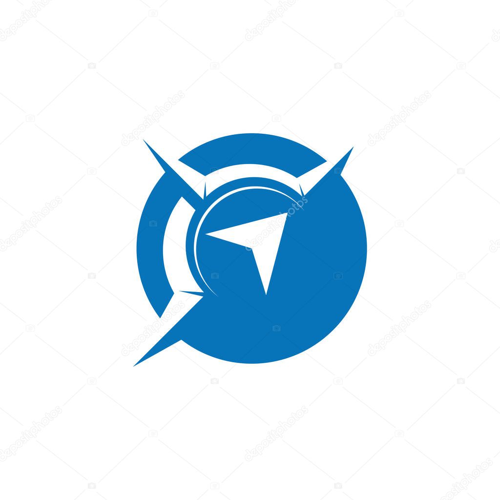 Compass icon Template vector icon illustration design