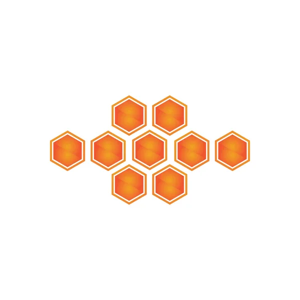 Honeycomb ilustração logotipo vetor — Vetor de Stock