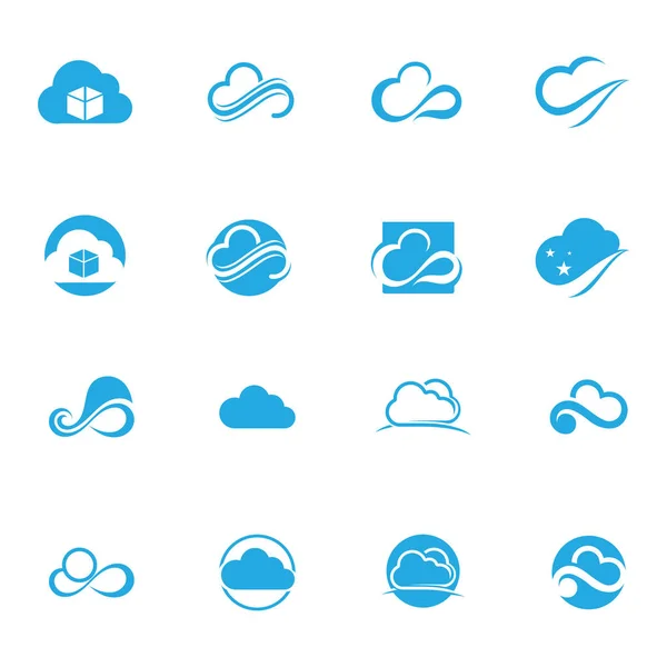 Cloud template vector — Stock Vector