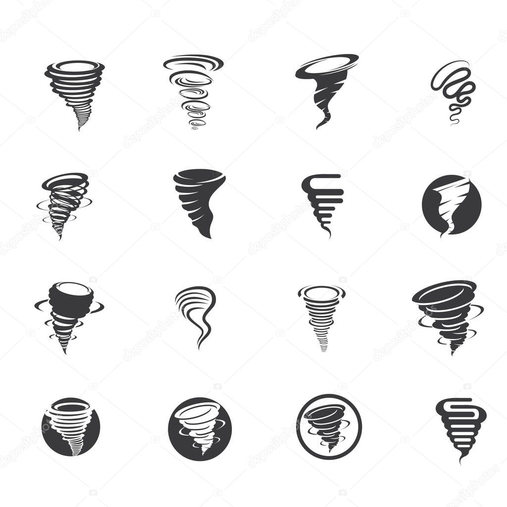 Tornado logo symbol vector illustration design