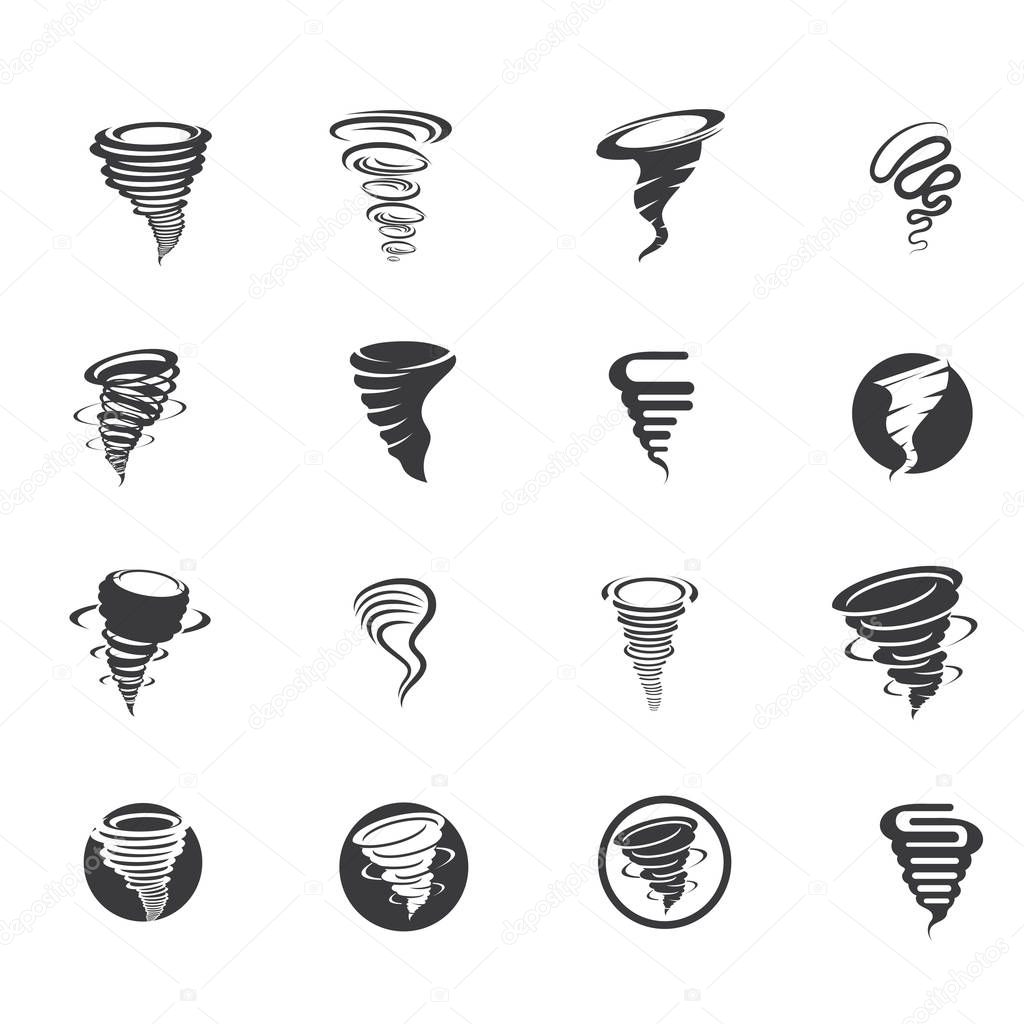 Tornado symbol vector illustration