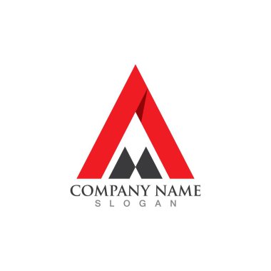 Bir Harf Şablonu vektör resimleme tasarımı