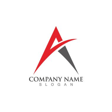 Bir Harf Şablonu vektör resimleme tasarımı