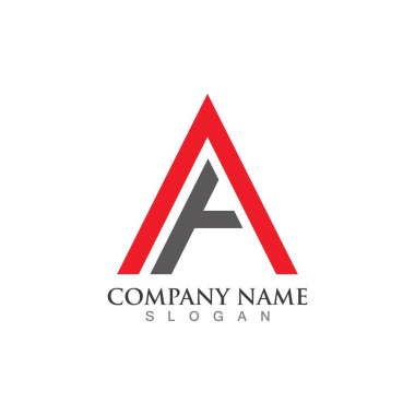 Bir Harf Şablonu vektör resimleme tasarımı