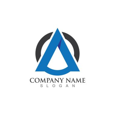 Bir Harf Şablonu vektör resimleme tasarımı