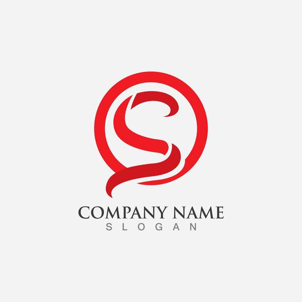 Business corporate S letter logo design vector