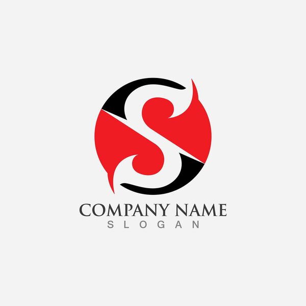 Business corporate S letter logo design vector