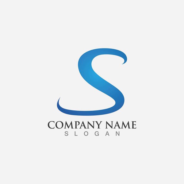 Business corporate S letter logo design vector