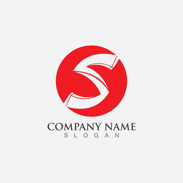 Business corporate S letter logo design vector