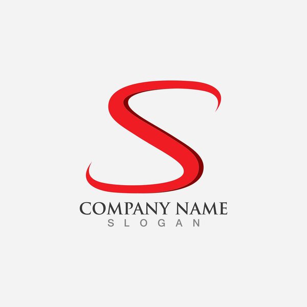 Business corporate S letter logo design vector