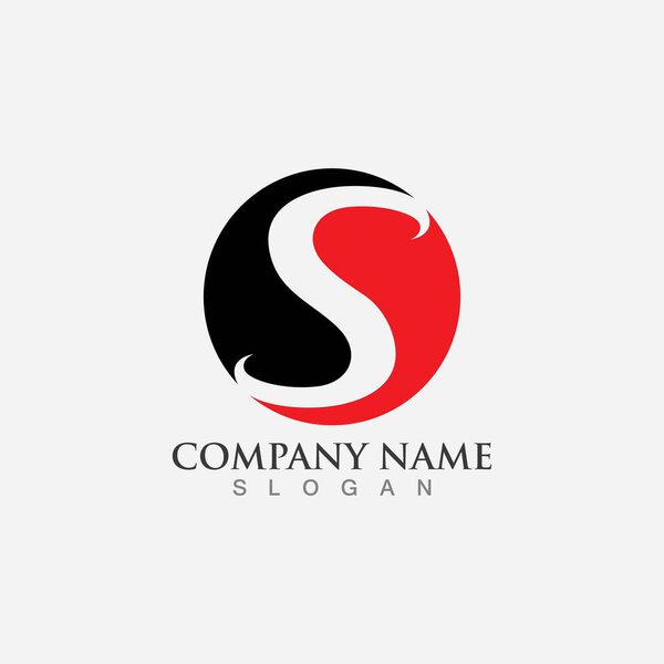 Business corporate S letter logo design vector