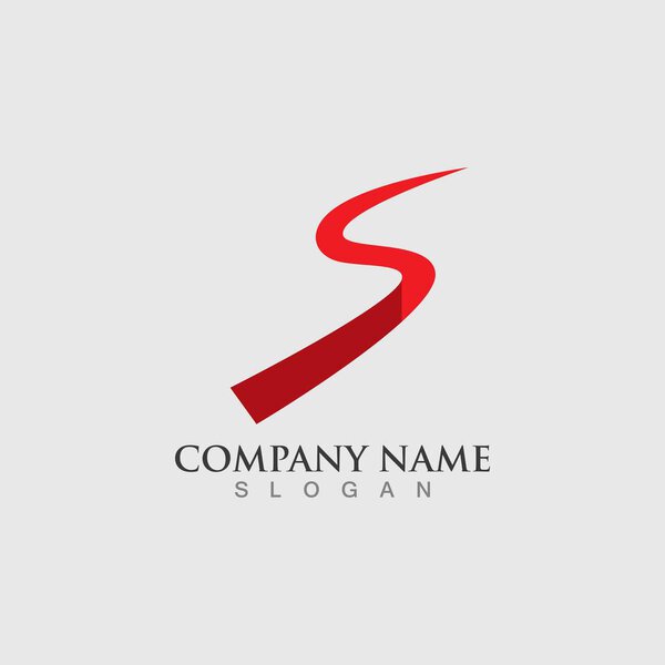 Business corporate S letter logo design vector