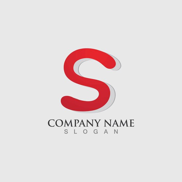 Business corporate S letter logo design vector