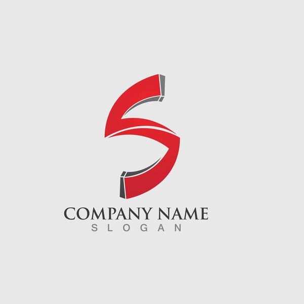 Business corporate S letter logo design vector
