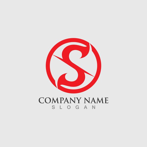 Business corporate S letter logo design vector