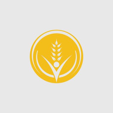 Tarım buğday vektör tasarımı 