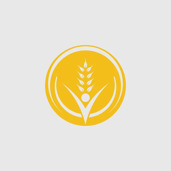 Конструкция Векторной Иконки Сельскохозяйственной Пшеницы — стоковый вектор