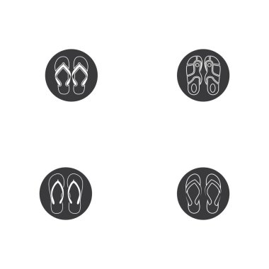 Terlik simgesi düz tasarım