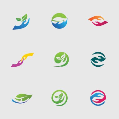 El bakım Logo şablonu vektör simgesi iş - vektör