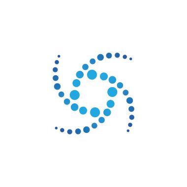 Yarım ton daire vektör illüstrasyon tasarımını noktalar