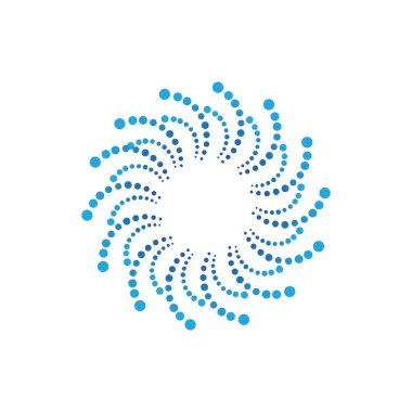 Yarım ton daire vektör illüstrasyon tasarımını noktalar