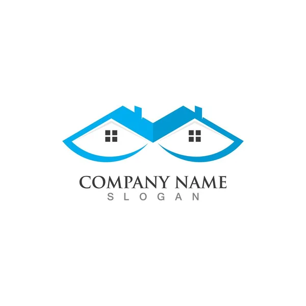 Imobiliário Propriedade Construção Design Logo —  Vetores de Stock