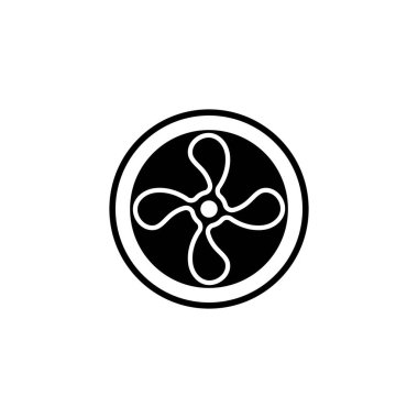 Fan simgesi vektör resmetme şablonu