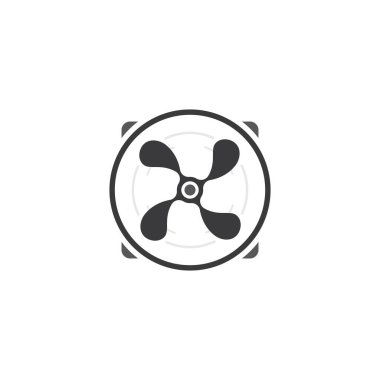 Fan simgesi vektör resmetme şablonu