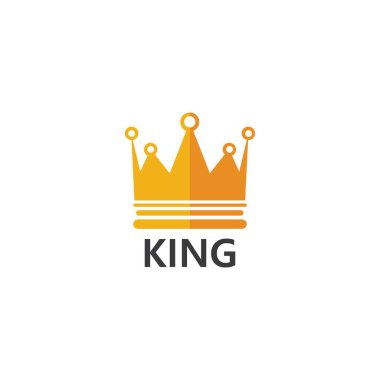 Crown Logo Şablonu vektör çizimi tasarımı