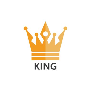 Crown Logo Şablonu vektör çizimi tasarımı