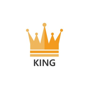 Crown Logo Şablonu vektör çizimi tasarımı